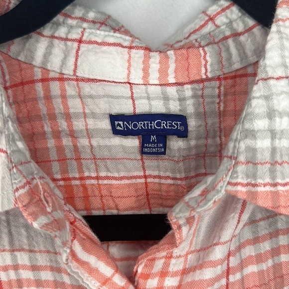 NORTHCREST PLAID BUTTON DOWN LONG SLEEVE (SIZE M) - Picture 4 of 7